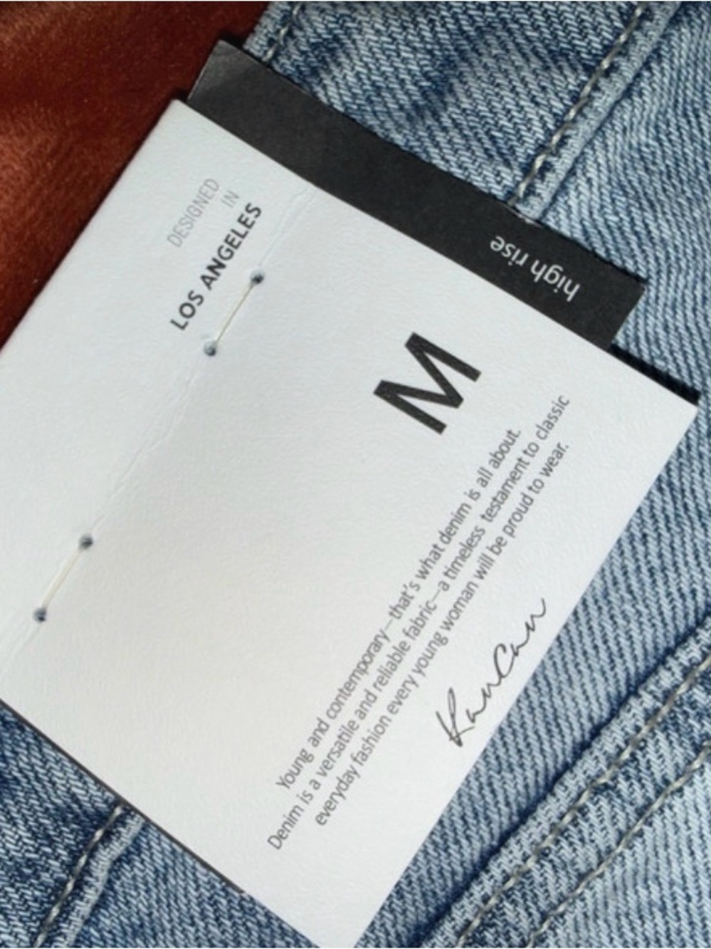 KanCan Light Blue Distressed Denim Shorts - Picture 6 of 6